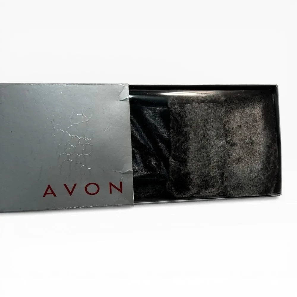 AVON Vintage Gray Women's Gloves and Headband Set